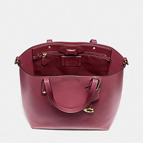 Authentic COACH 1941 refined calf leather double face magn closure Crosb/satchel - Picture 3 of 14